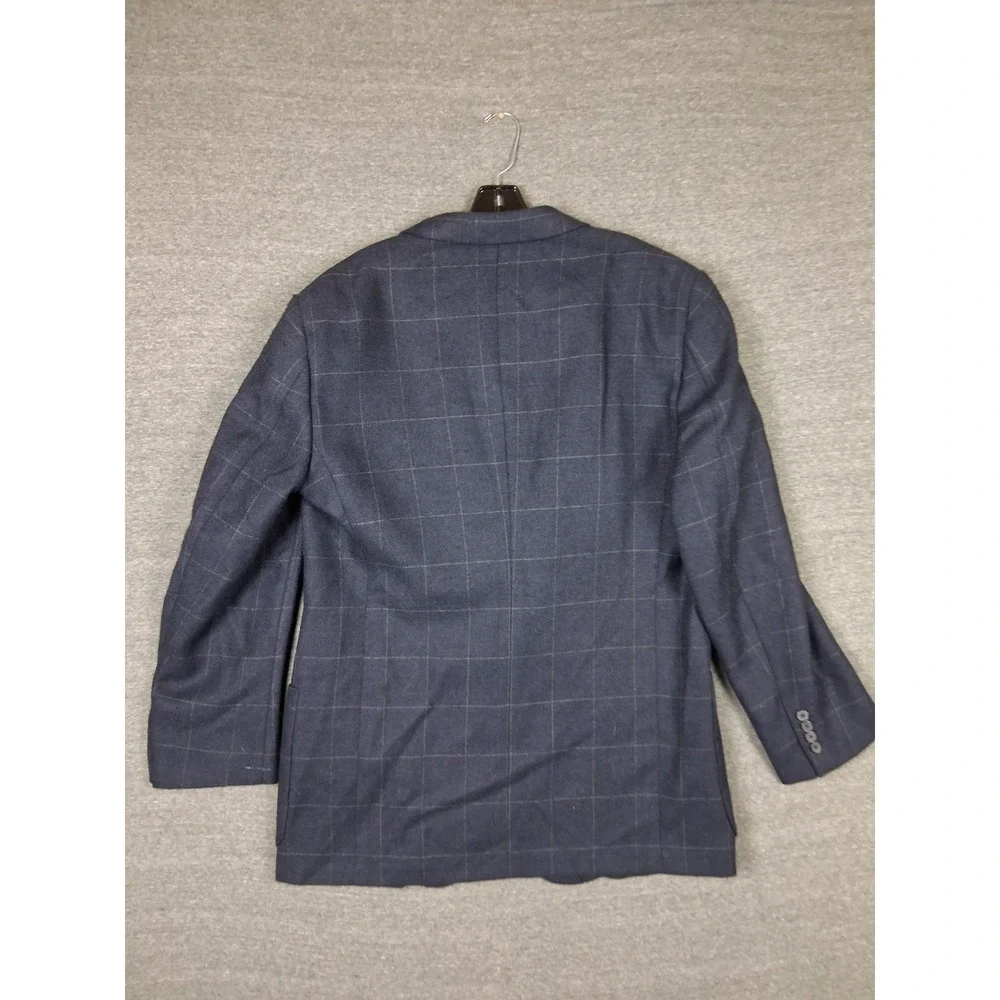 NEW Joseph Abboud Mens Jacket 42R Blue Plaid Wool Sportcoat Lightweight USA Made